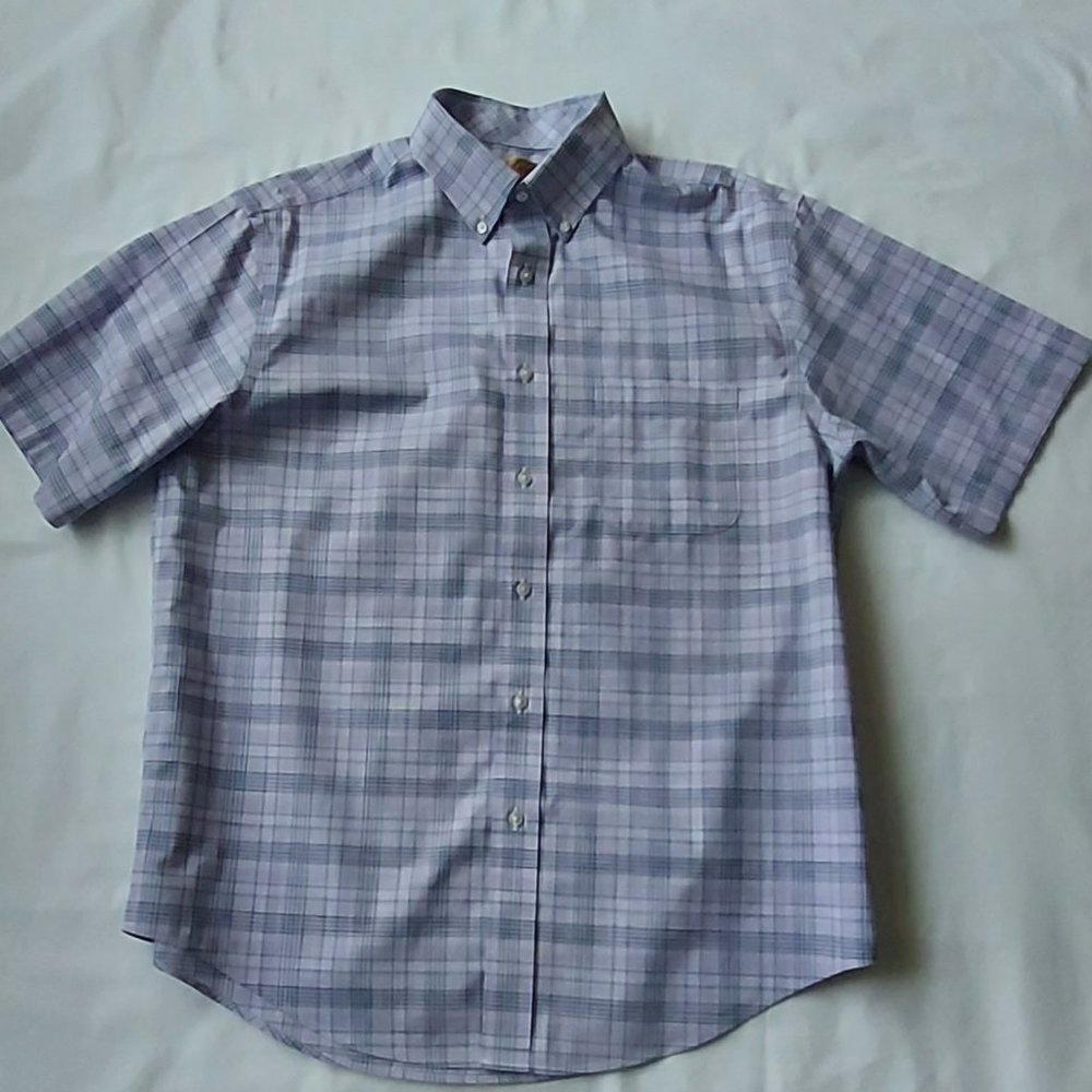 Roundtree & Yorke, L, button-down, short sleeve shirt